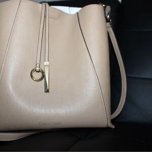 Calvin Klein Tan Leather Tote